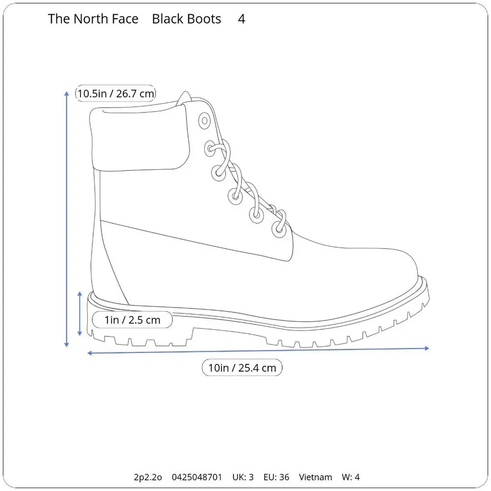 The North Face Thermoball Waterproof Leather Snow Ski Sledding Boots Girl's 4
